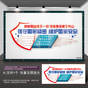 保密宣传文化墙