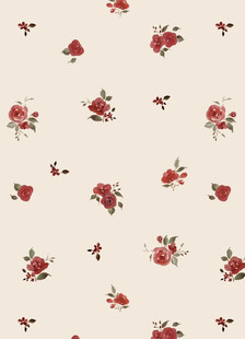 复古风玫瑰碎花图案背景
