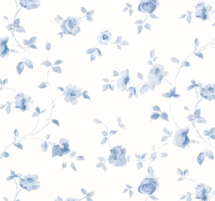 蓝白花卉图案背景
