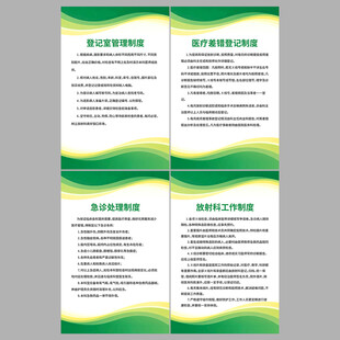 医院诊所科室工作制度