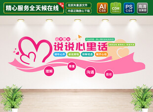 心灵驿站文化墙