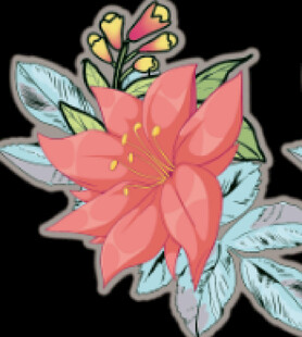 蓝底双花图  配牛奶仔底纹