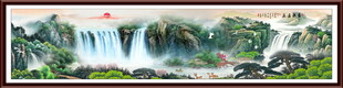 高山流水瀑布