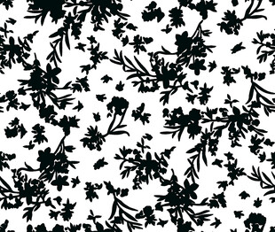 黑白花卉图案纹理