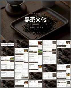 黑茶文化介绍PPT模板