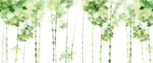 新中式灯箱水墨竹子