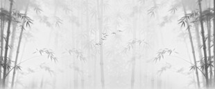 新中式水墨竹子 竹影