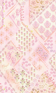 粉色系几何图案拼接纹理