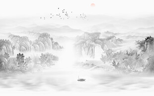 意境水墨山水