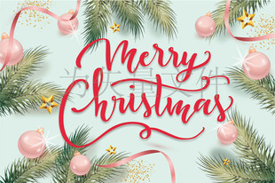 圣诞快乐装饰图 圣诞海报图 