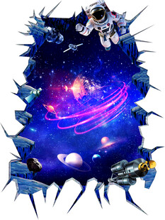 3D立体星空背景墙