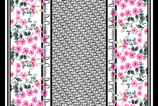 花卉几何图案织物纹理