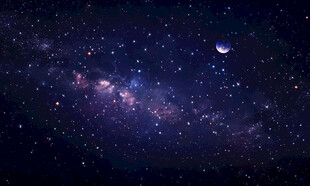 黑色星空背景天花软膜