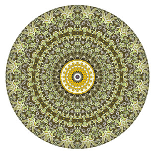 圆形古典精美花纹