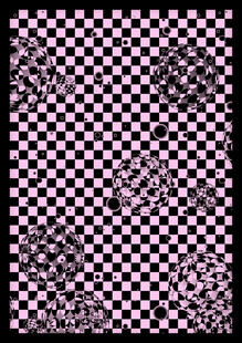 紫色花纹球体背景图案