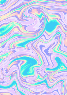 梦幻渐变流体纹理图案