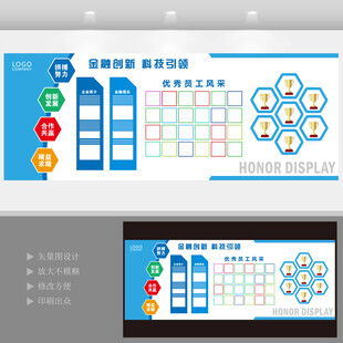 金融企业照片文化墙