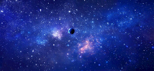 蓝色宇宙星空图