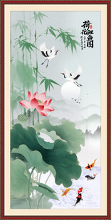 国画荷花