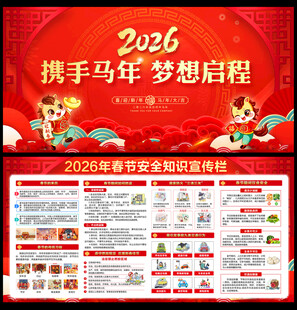 春节安全知识宣传栏