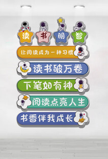 励志读书标语牌展示