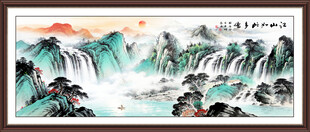 源远流长国画山水画