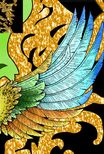 华丽条纹刺绣民族风连衣裙