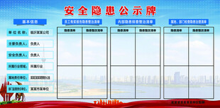 安全稳定公示牌展示