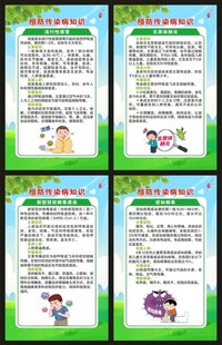 传染病预防知识展板