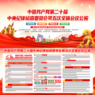 二十届中央纪委五次全会公报