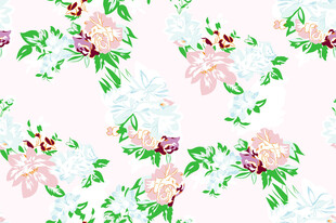 粉色花卉图案背景纹理