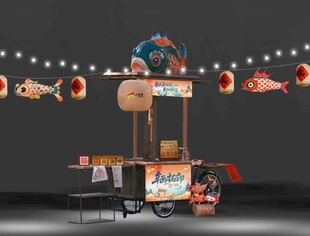 非遗集市摊位车