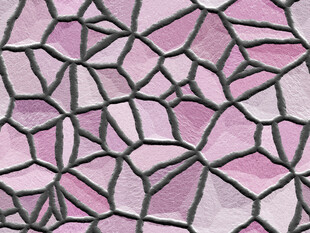 粉色几何装饰墙