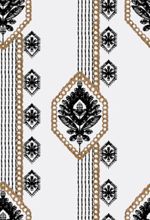 黑白几何花卉图案纹理