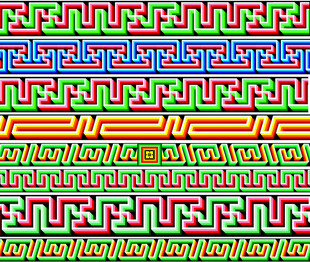 多彩几何图案纹理背景枋