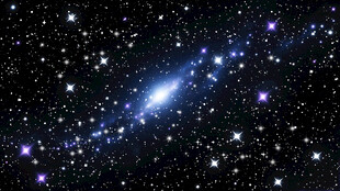 璀璨星空下的神秘星系