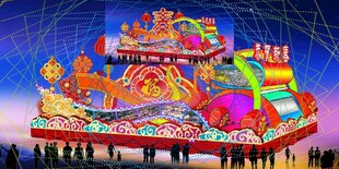 彩车花车效果图