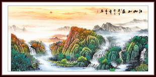 大厅山水画