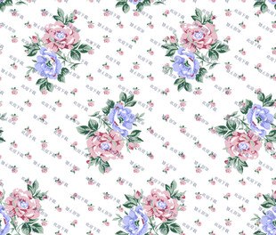 花卉图案背景 清新浪漫风