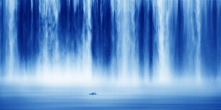 高清瀑布山水画