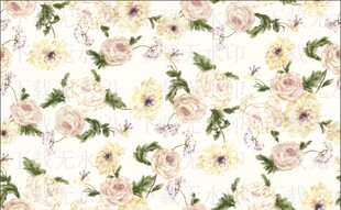 清新花卉图案背景