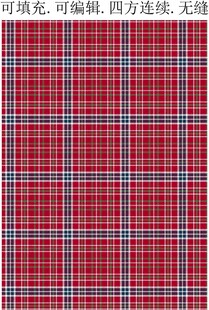 红色格子图案  格子面料