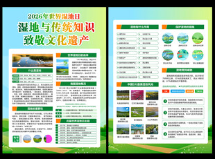 2026世界湿地日宣传单