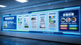 科技企业文化墙