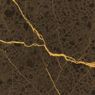 深棕大理石纹理金线交错