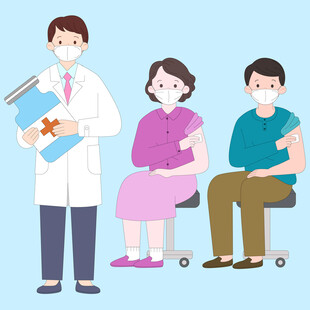 医生患者打针疫苗接种病毒防疫