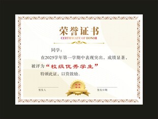荣誉证书 