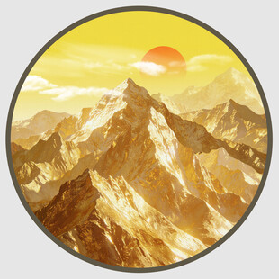 日照金山装饰画