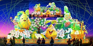 元宵彩灯花灯效果图