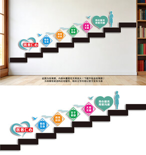 医院楼梯文化墙